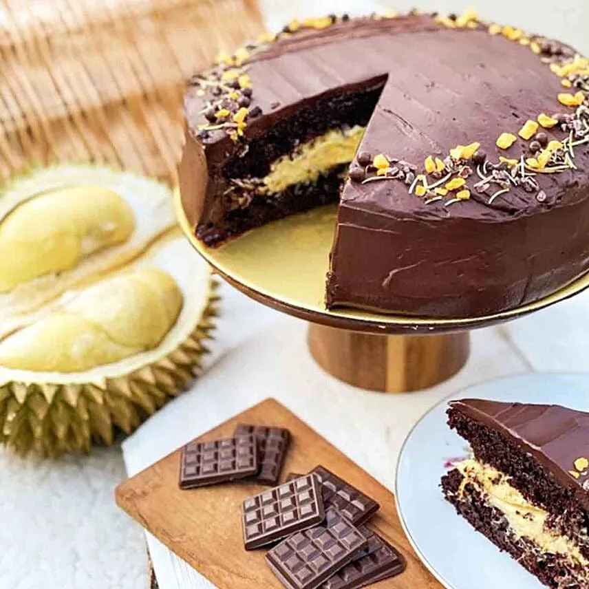 Smoked Belgian Cacao Durian Cake