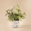 Eid Mubarak White & Green Floral Vase Arrangement