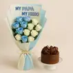 Father's Day Floral Elegance with Chocolate Delight