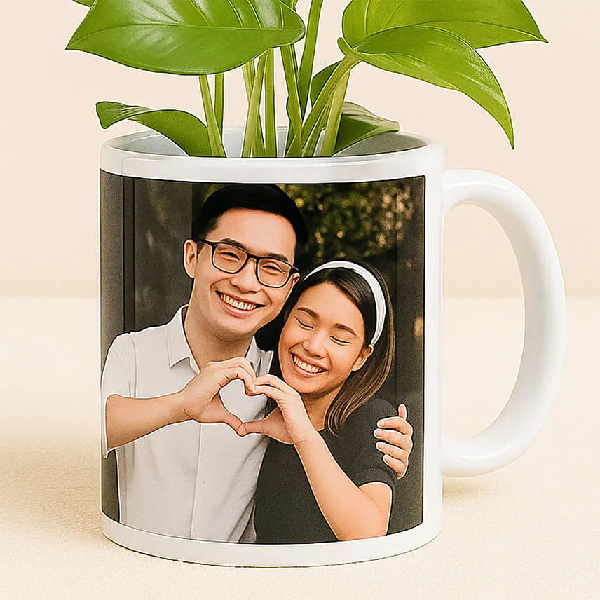 Picture Mug Money Plant