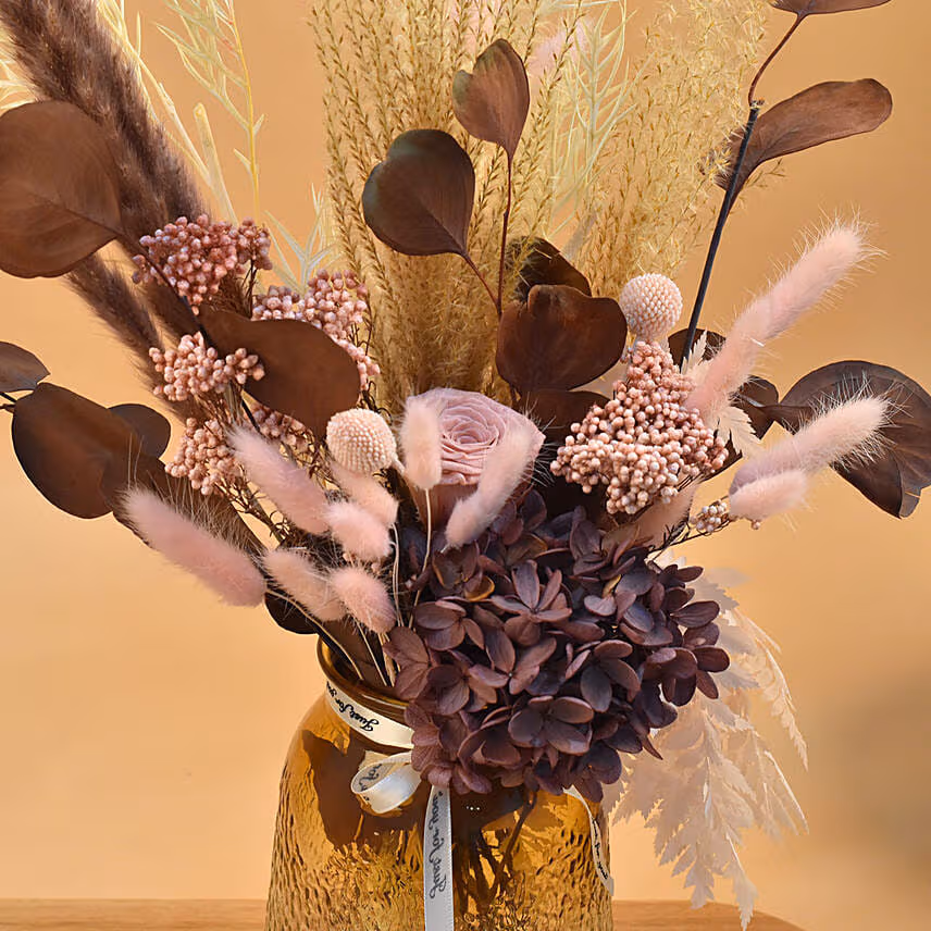 Classic Mixed Flowers Jar Arrangement