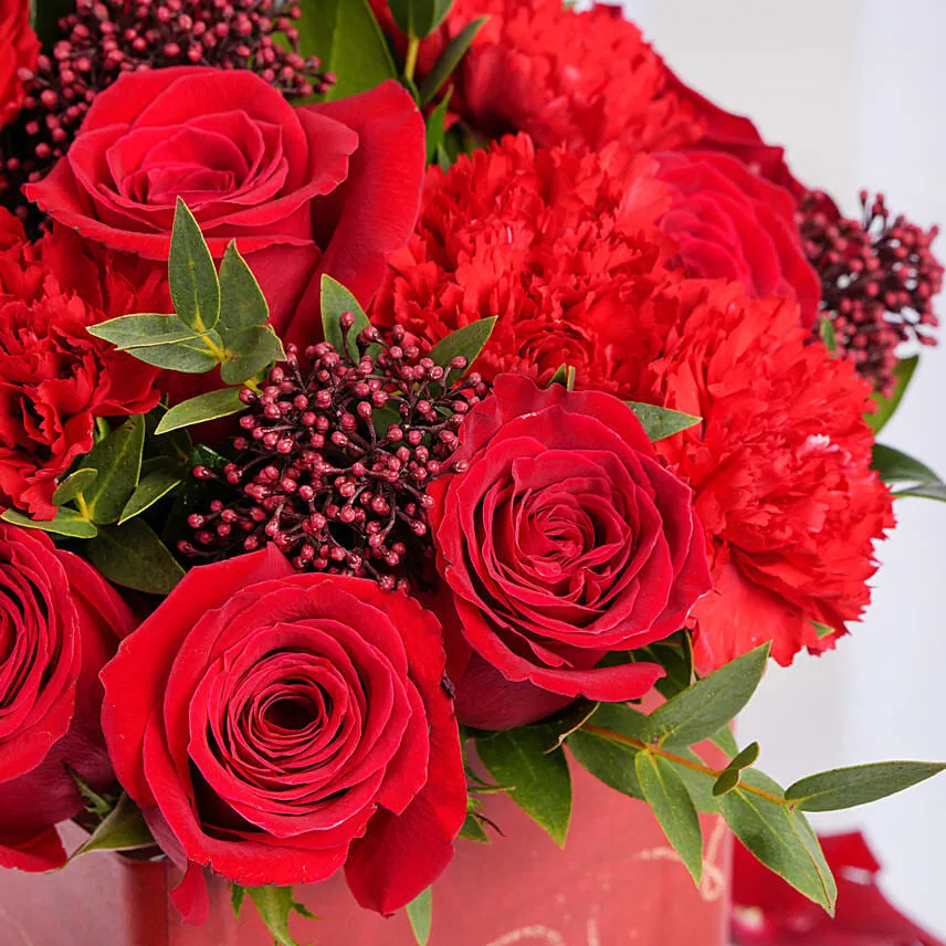 Stir My Heart Floral Expression with Chocolates For Vlentines Day
