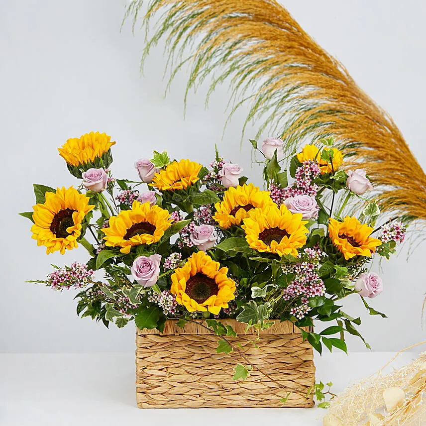 The Sunflowers Basket