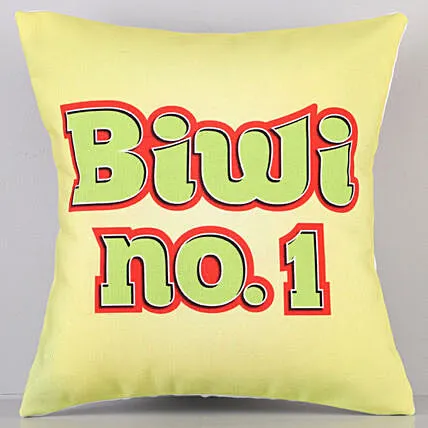 Yellow Cushion For Biwi No 1