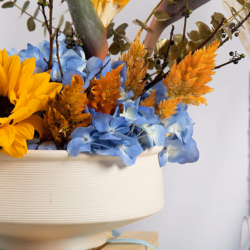 Yellow and Blue Flower Magic