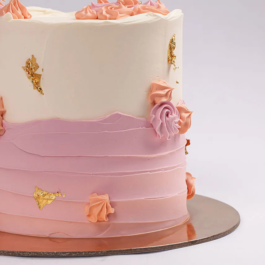 Pastel Elegance Retirement Red Velvet Cake