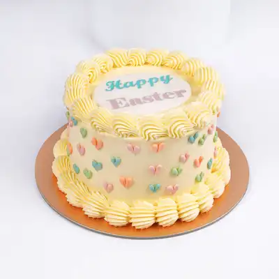 Elegant Easter Red Velvet Cake - 1 Kg Delight