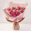 Elegant Birthday Wishes Bouquet with Pink Carnations