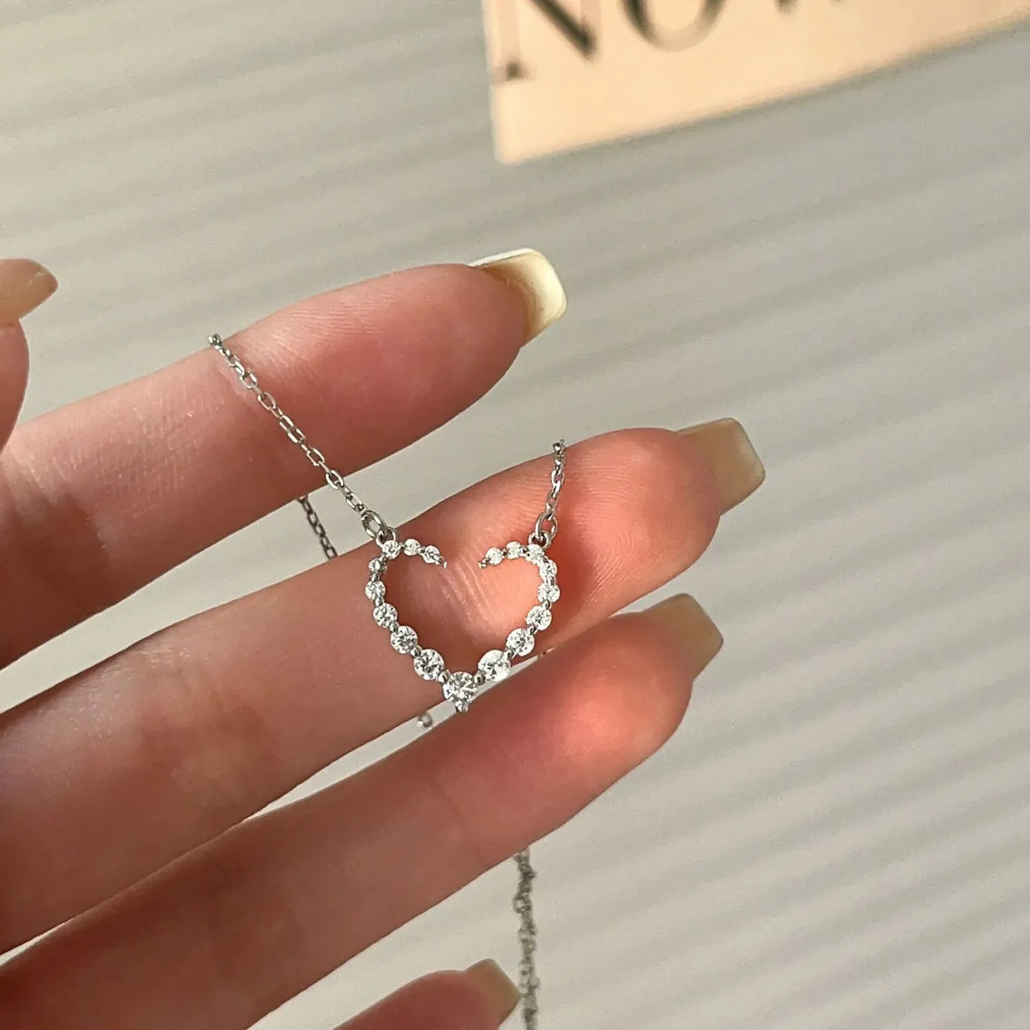 Elegant Heart Necklace in 925 Sterling Silver by Signature Jewelry - Perfect Romantic Gift