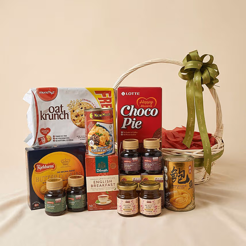 Premium Wellness & Gourmet Gift Basket