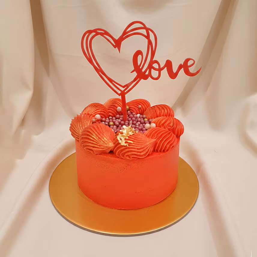 Love Expression Valentine Chocolate Cake