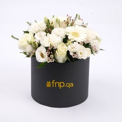 Elegant White Flowers Beauty Box - Perfect Gift for Every Occasion