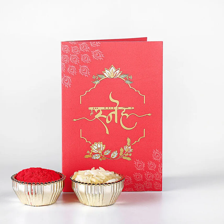 Sacred Beadwork Mauli Rakhi N Dark Chocolate Surprise
