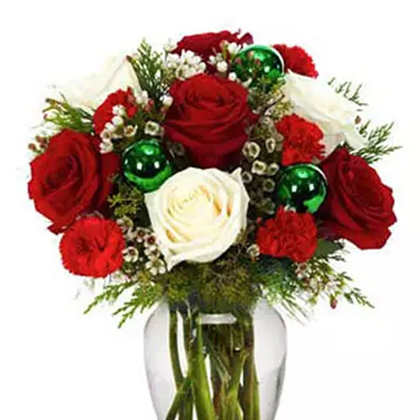 Xmas Roses Vase