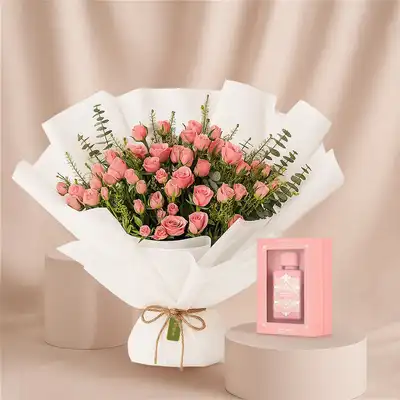 A Touch of Blushed Elegance: Pink Roses & Noble Blush Fragrance Set