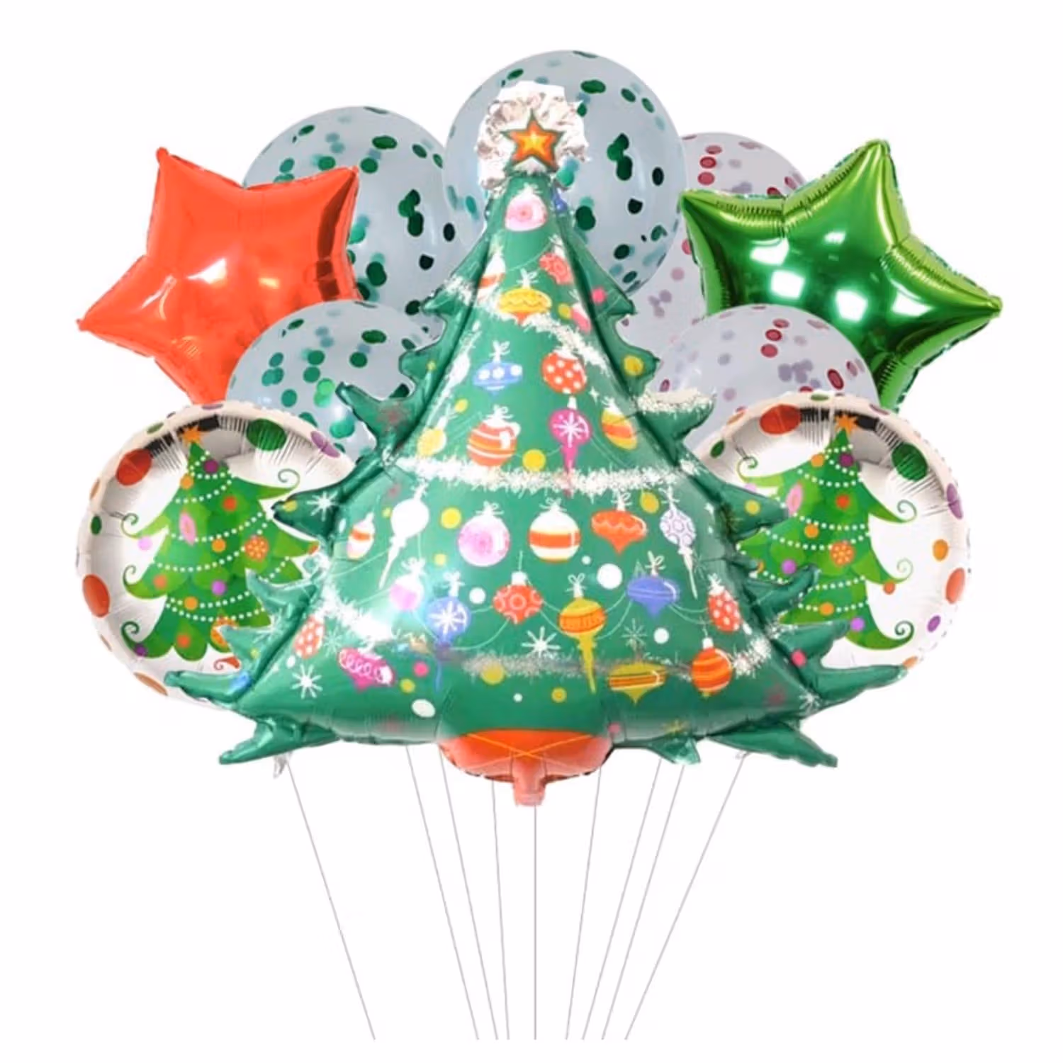 Christmas Tree Balloons Set