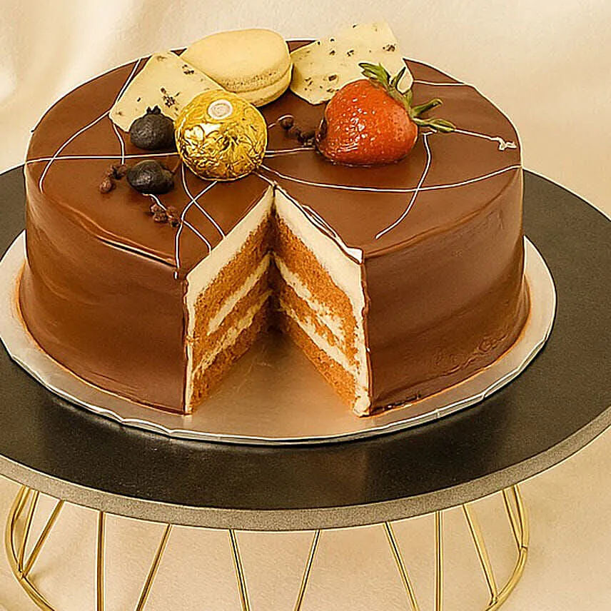 Delightful Chocolate Macaron Cake