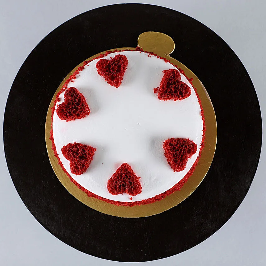 Red Hearts Velvet Cake- 1 Kg