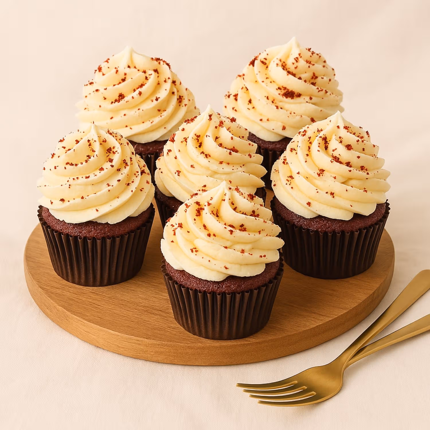 Romantic Red Velvet Cupcake Set