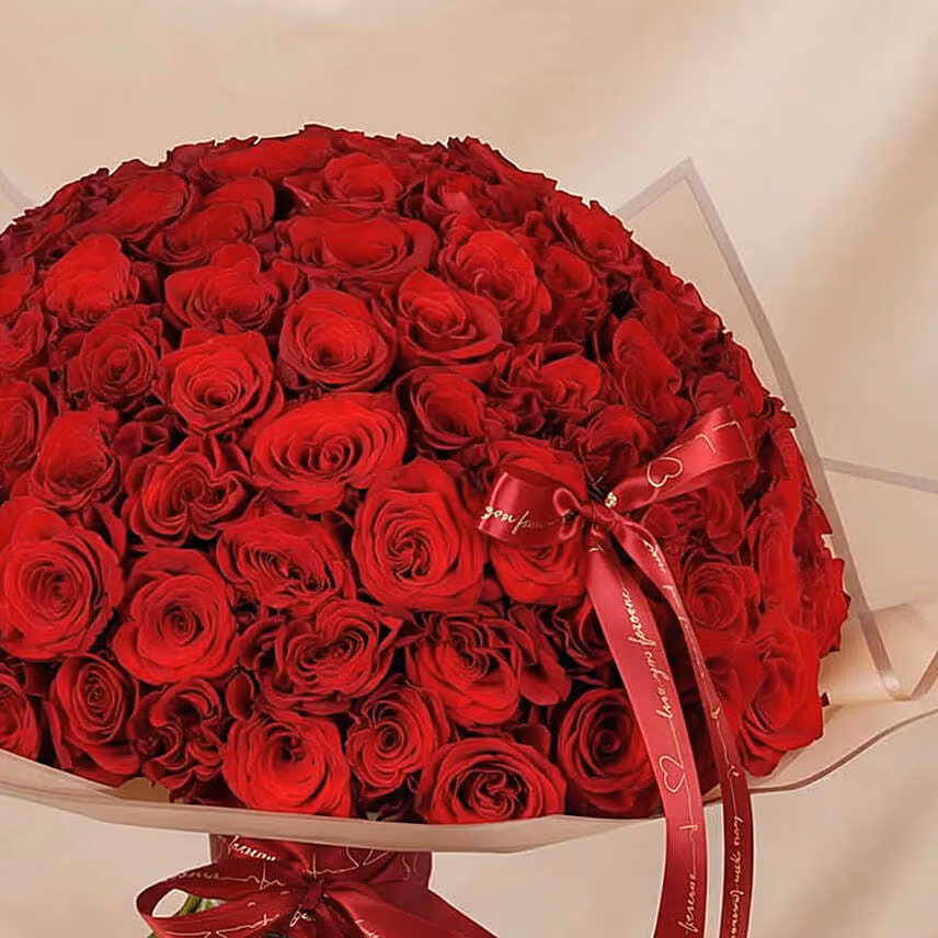 Valentine's Day 99 Red Roses Bouquets