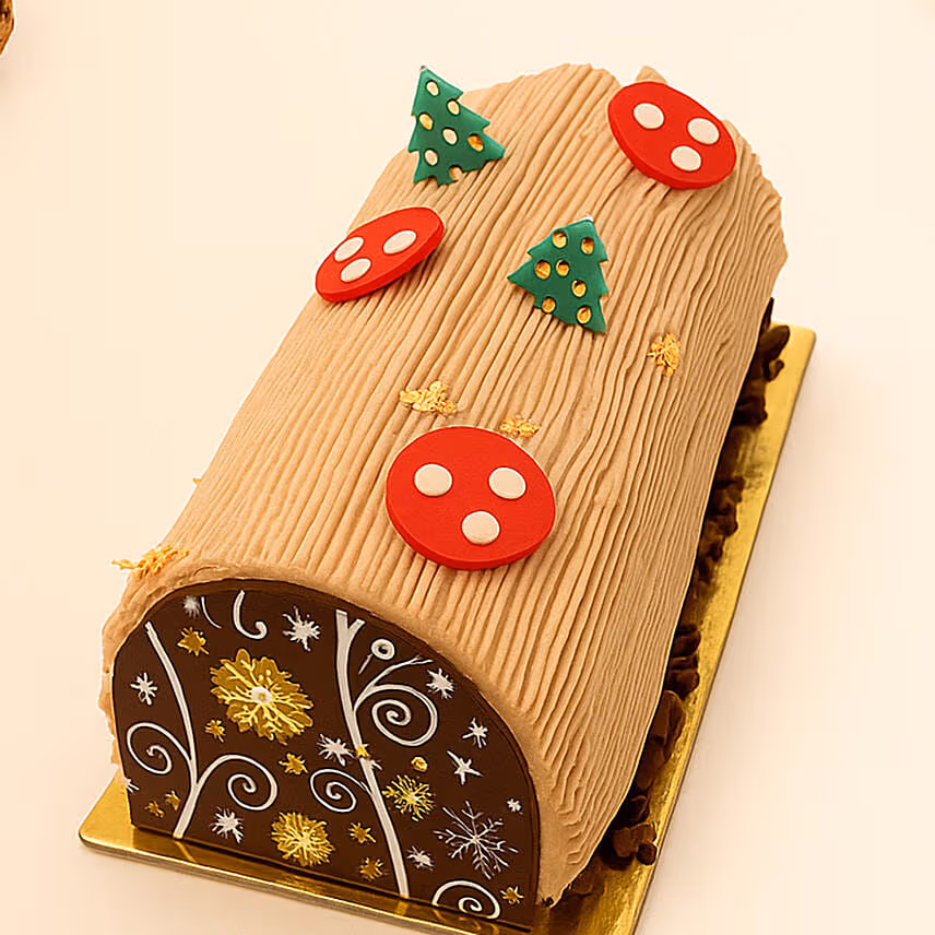Chocolate Christmas Log Cake - 800g