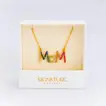 Signature 'MOM' Necklace with Infinity Rose Dome Gift Set