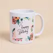 Floral Happy Birthday Mug - Perfect Gift for Celebrations