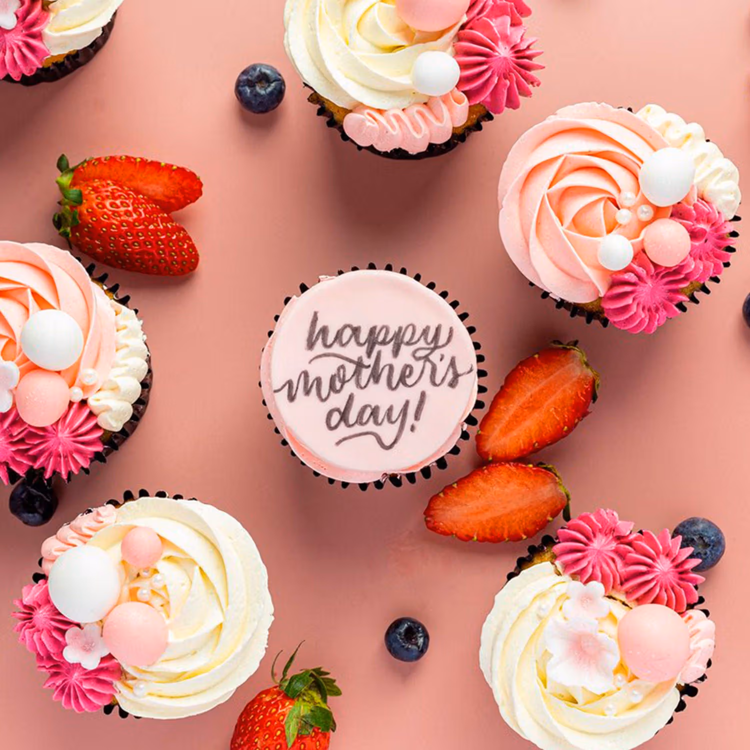 Delightful Mother's Day Red Velvet Cupcakes - Box of 6