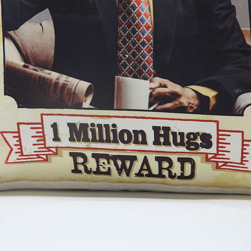 Personalised Most Wanted Papa Cushion