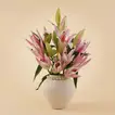 Royal Pink Lily Vase