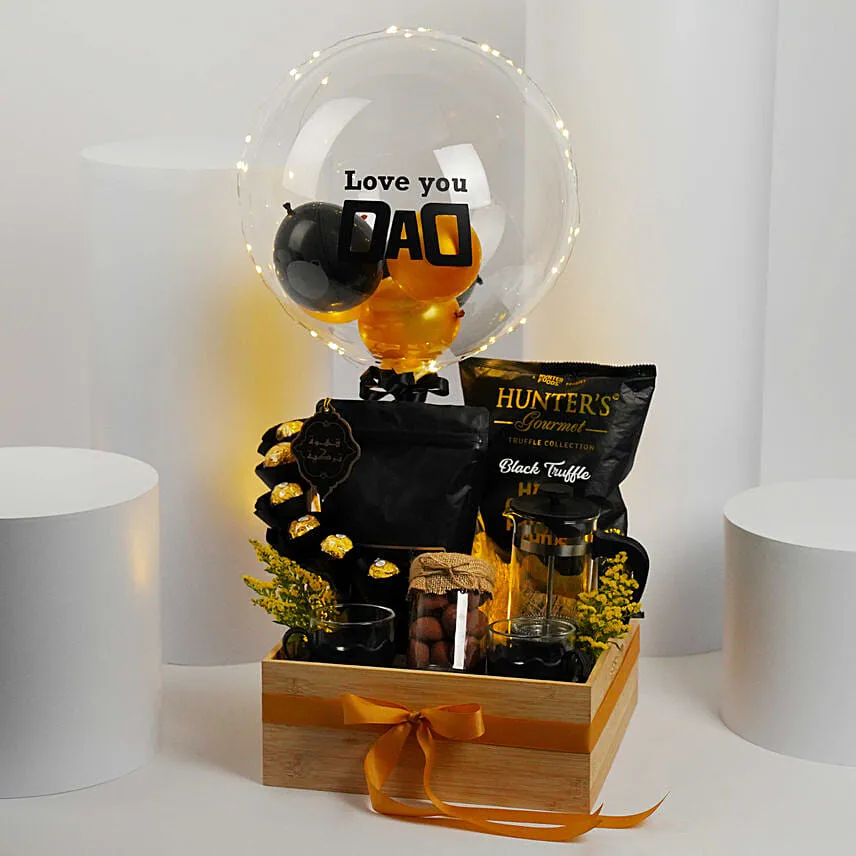 Coffee And Nibbles Hamper For Dad