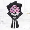 Elegant Daisy Flower Bouquet in Tuxedo Wrap for the Distinguished Gentleman