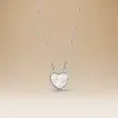 Omnia Heart Aura Necklace with 18K Gold & Diamond