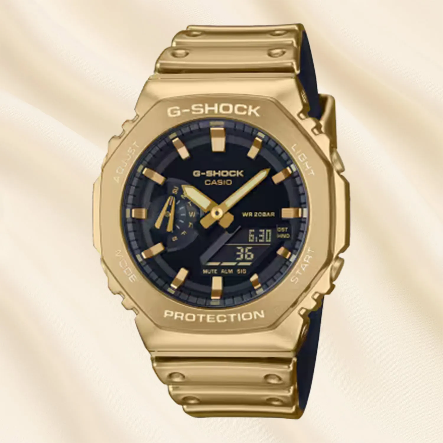 CASIO G-SHOCK Men's Bright Metallic Gold Watch - GM-2100YMG-9ADR