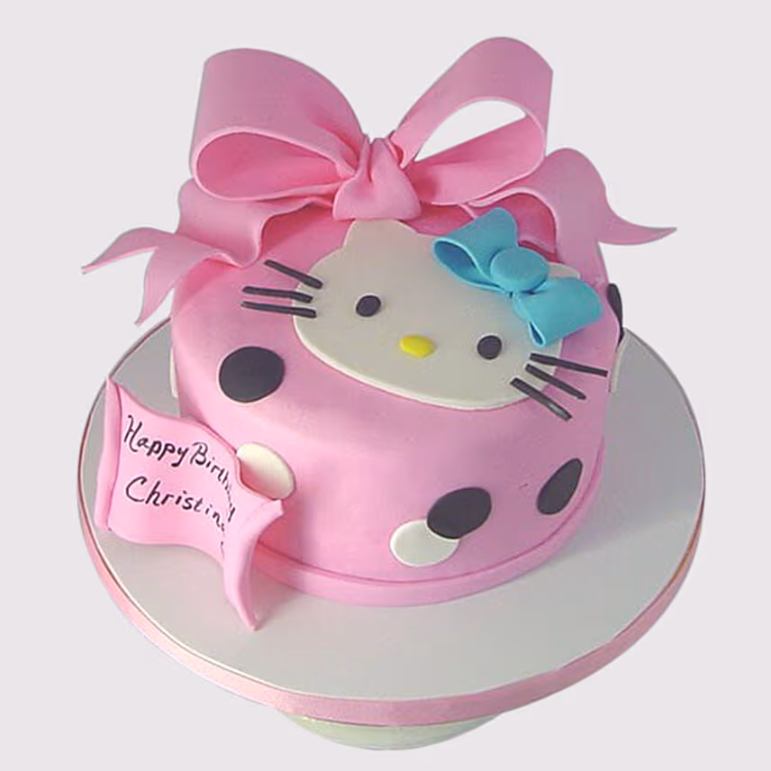 Hello Kitty Bow Black Forest Cake
