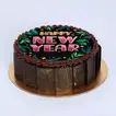 Happy New Year Chocolate Cake - 500 Grams