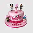 Delightful L.O.L. Surprise Dolls Chocolate Fondant Cake - Perfect for Kids' Celebrations