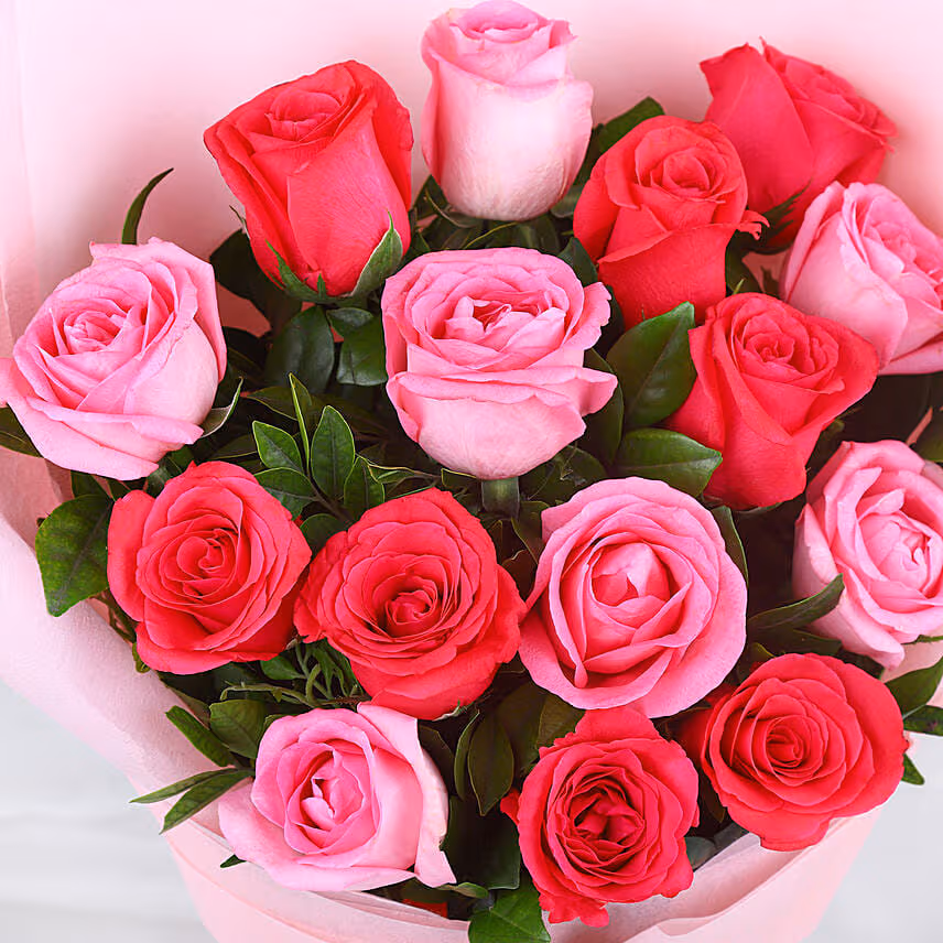 Personalised Roses Hand Bouquet for 520 V-day