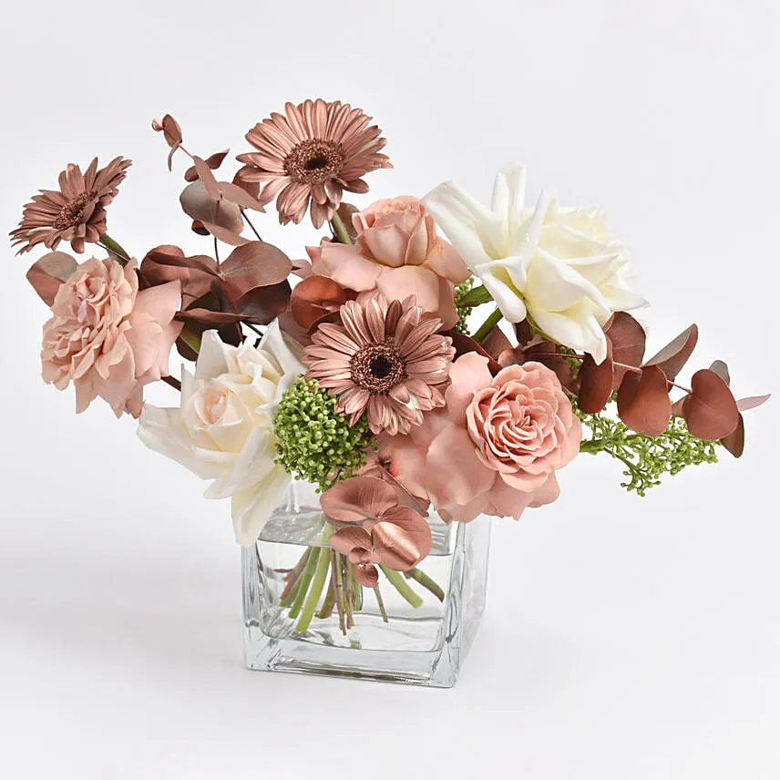 Monochrome Brown Flower Vase