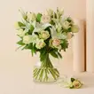 White Roses & Lilies Flower Vase - Flowers
