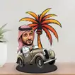 Arabic Custom Caricature in Car