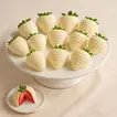 White Chocolate Covered Strawberries | 12 Pieces