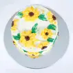 Delightful Sunflower Theme Chocolate Cake - Perfect for Celebrations