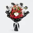 Godiva | Red Velvet Heart Gift Box - 12 Pieces & Sweet Cheeks Flowers Bouquet
