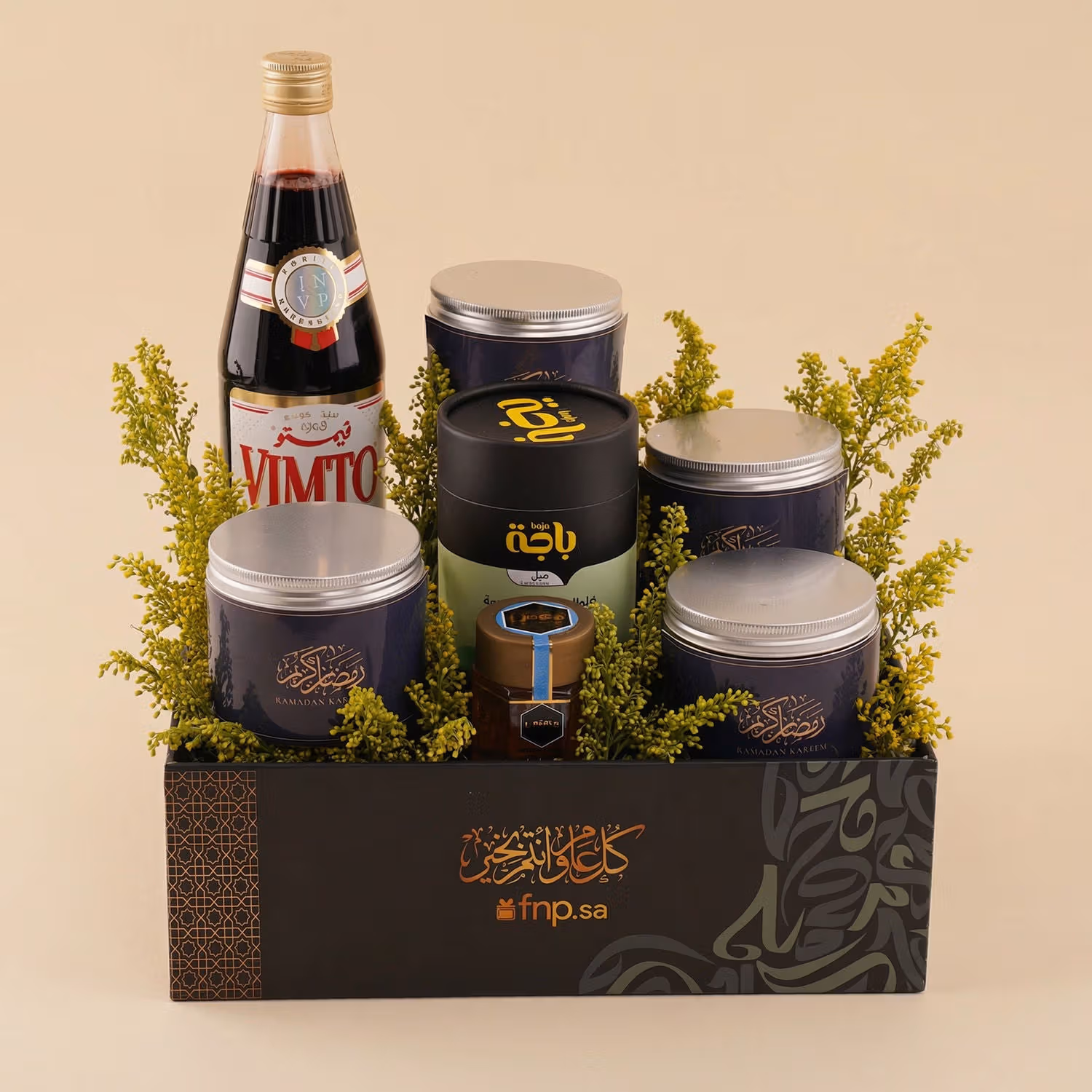 سلة الذواقة لرمضان مع عصير فيمتو