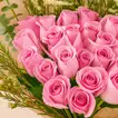 25 Pink Roses Bouquet With Eucalyptus