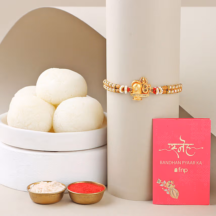 Sneh Shiv Rakhi with Rasgulla
