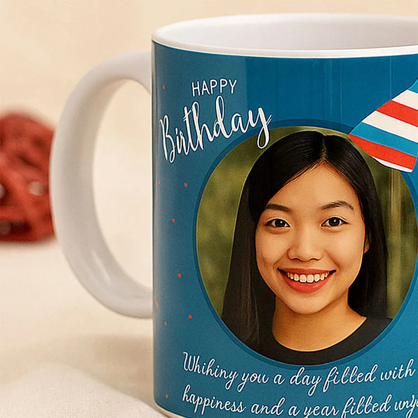 Personalised Birthday Cap Mug