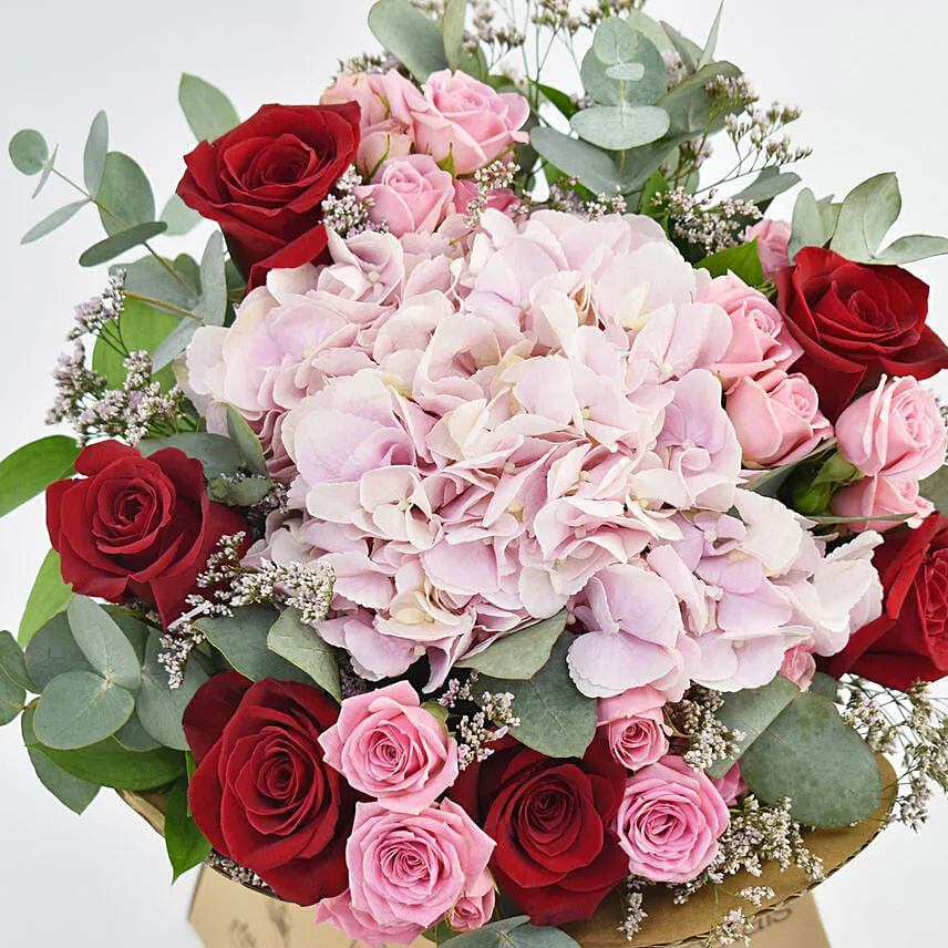 Birthday Surprise Marble Cake and Flowers