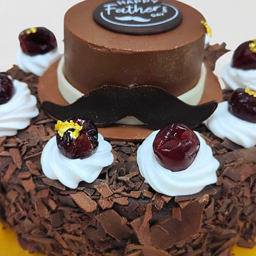 Happy Father's Day Black Forest Cake 6 Inches
